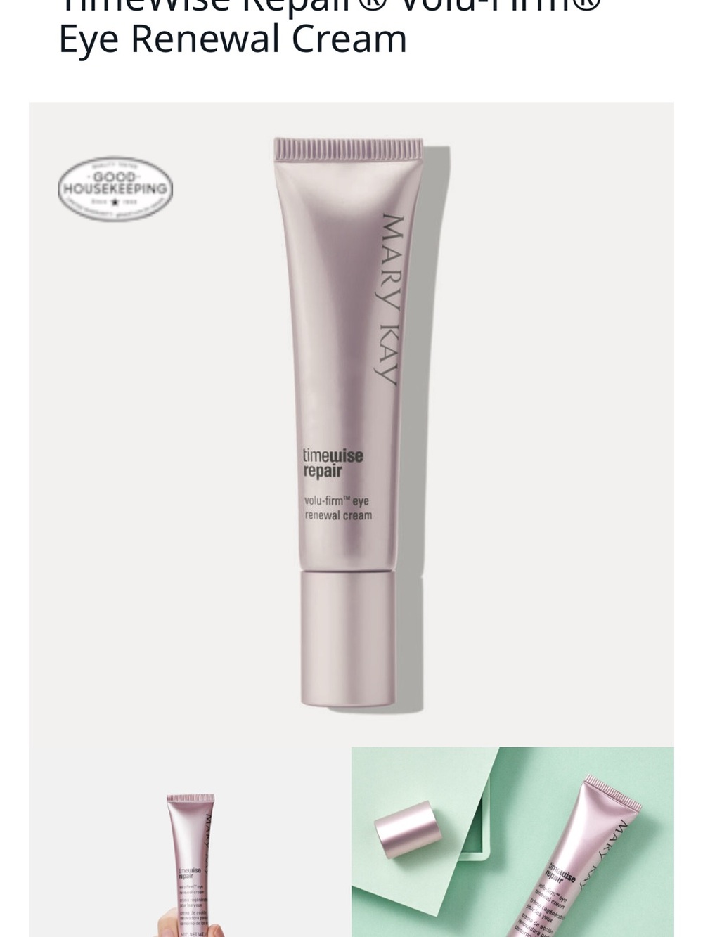 Mary Kay Timewise Repair Eye Renewal Cream — Pale Pink Pearl